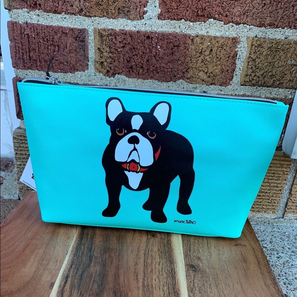 MARC TETRO FRENCH BULLDOG COSMETIC BAG